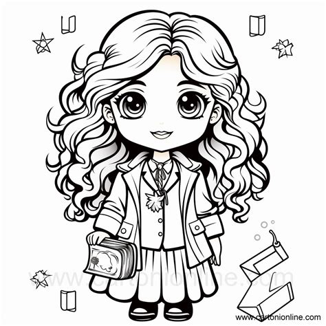 Hermione Granger coloring page