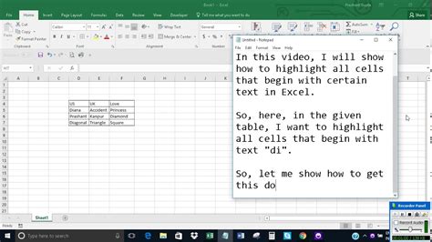 Highlighting Cells Starting With A Specific Character