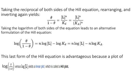 The Hill Equation is used to model cooperative binding