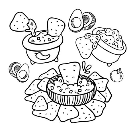 Hispanic Food Coloring Pages