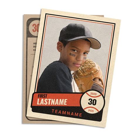 Historic Baseball Card Template