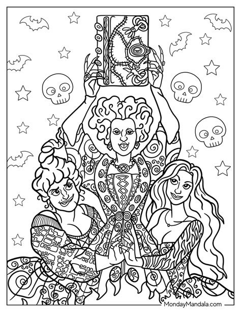 Hocus Pocus Coloring Pages Gallery Image 4