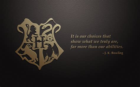 Hogwarts Crest with Quote