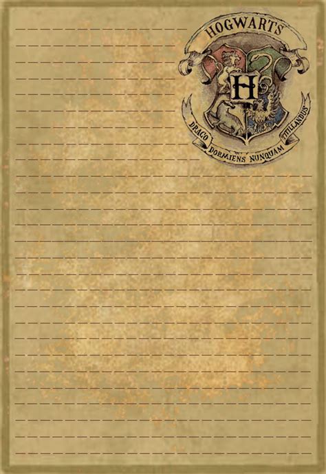 Hogwarts Stationery Design