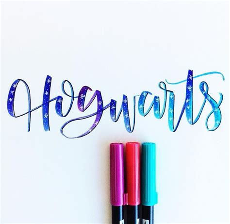 A Hogwarts letter with calligraphy