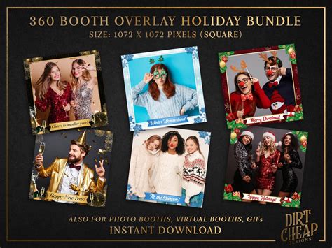 Holiday 360 Photo Booth Overlay