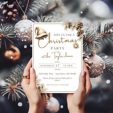 Holiday Greeting Invitation Template