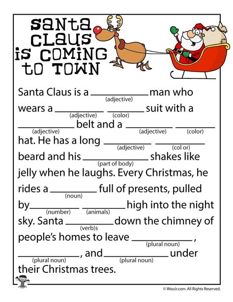 Holiday Mad Libs