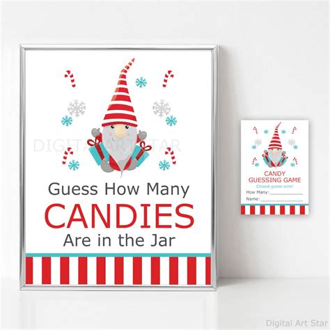 Holiday-Themed Guess How Many In The Jar Printable