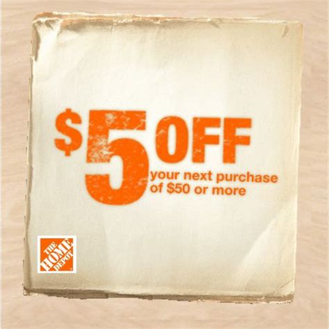 Home Depot $50 off $250 Coupon Deal