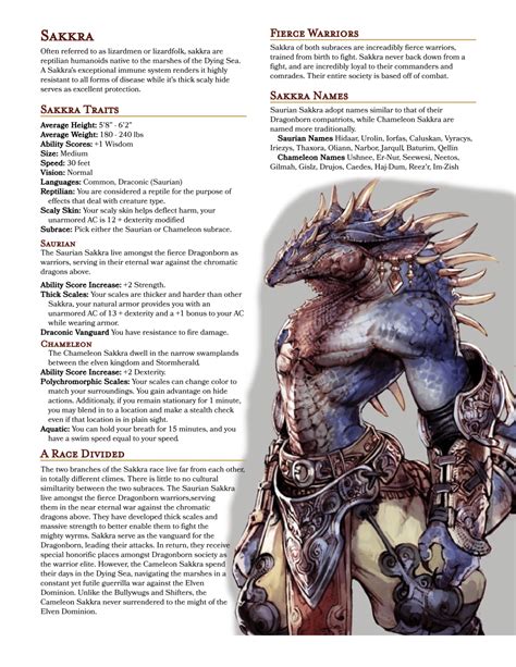 A homebrew race with a strong connection to nature