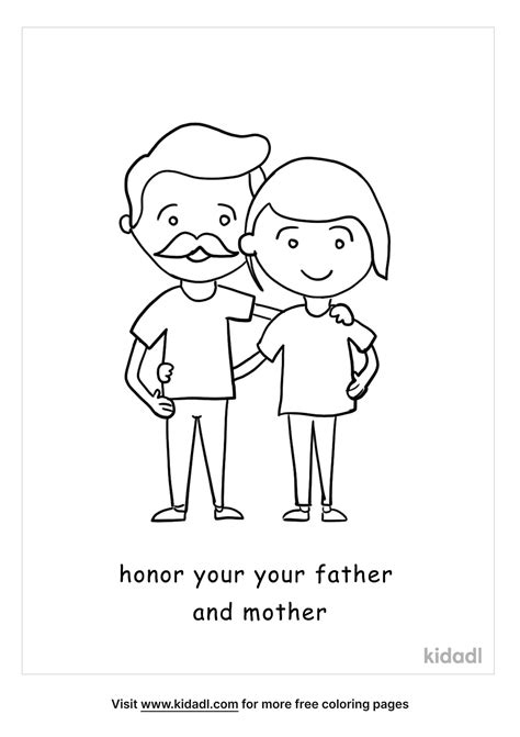 Honor Your Father and Mother Printable