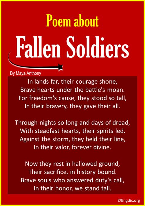 Honoring Fallen Soldiers with Poetry