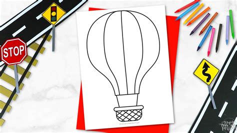 Whimsical Hot Air Balloon Template