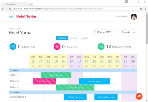 Hotel Booking Calendars