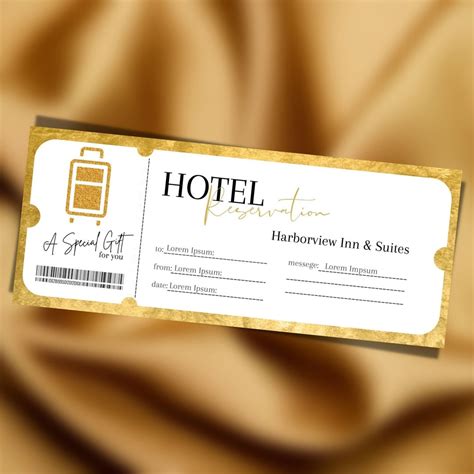 Hotel Voucher Template Example