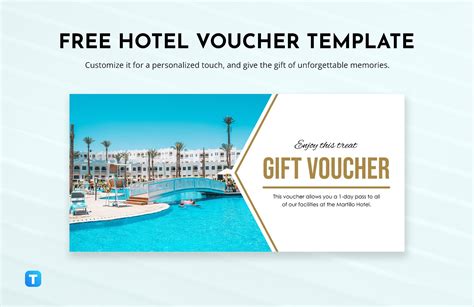 Hotel Voucher Template with Image