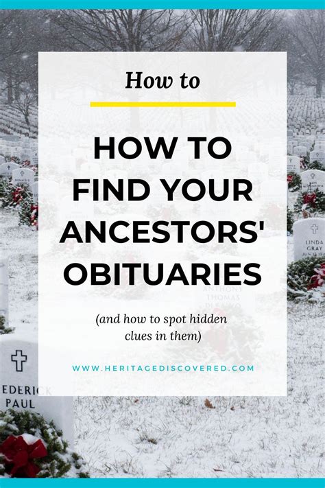 How to Find Obituaries