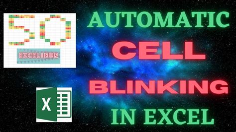 How to Make a Cell Blink in Excel