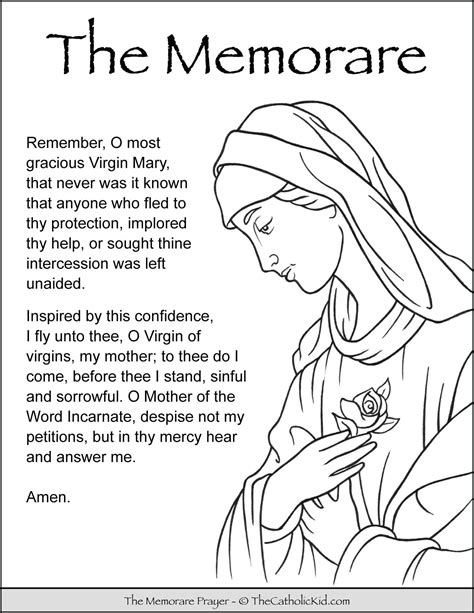 How to Use the Memorare Prayer Printable