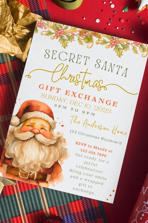 How to Use a Secret Santa Invitation Template