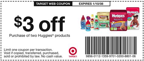 Example of Huggies Printable Coupon