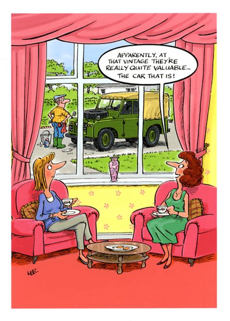 Humorous cartoon card