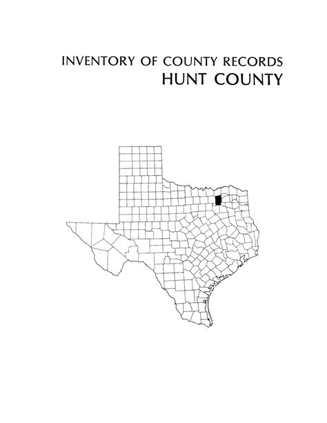 Hunt County Records Introduction