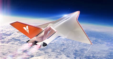 Illustration of a hypersonic aircraft