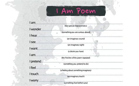 Benefits of I Am Poem Template