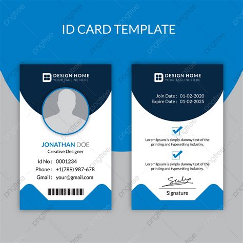 ID Card Design Template