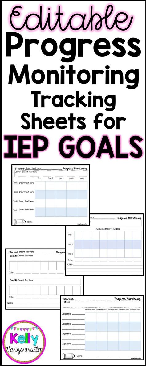 IEP Goal Progress Monitoring Template 1