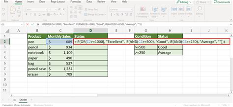 IF Function in Excel