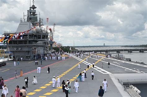 INS Vikrant's flight deck