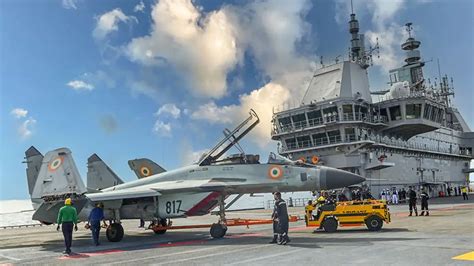 INS Vikrant's flight deck