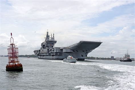 INS Vikrant during sea trials