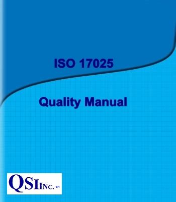 ISO 17025 Quality Manual Template Format