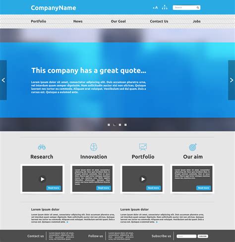 IT Company Website Templates Example 5