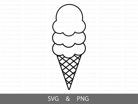 Ice Cream Scoops Template 3