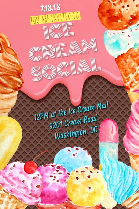 Ice Cream Social Templates