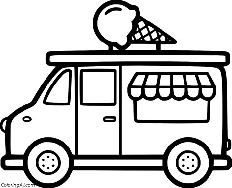 Ice Cream Truck Coloring Pages