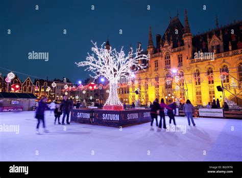 Ice Skating at Christmas Market