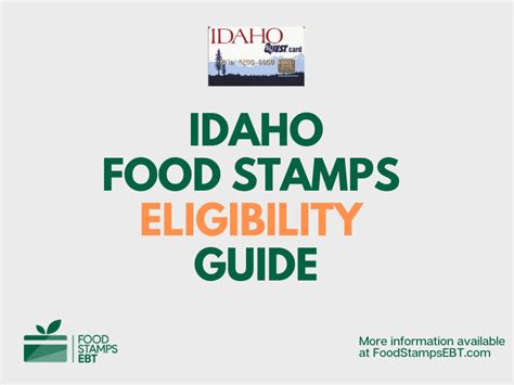 Idaho Food Stamp Benefits Calculator Guide