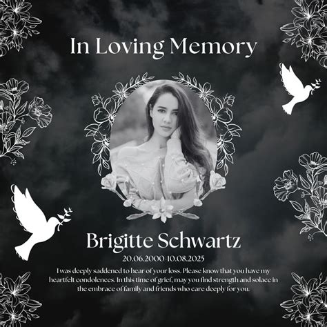 Example of an In Loving Memory Picture Template