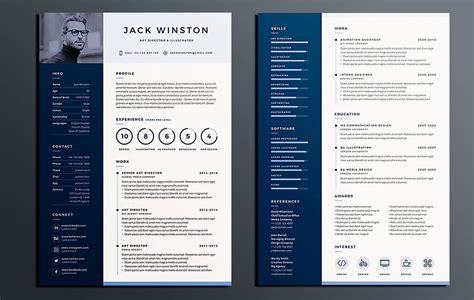 InDesign Resume Template Examples