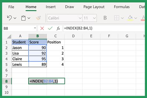 Index Match Example 3