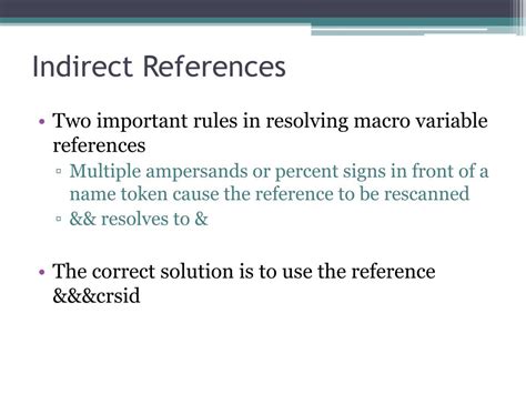 Indirect References