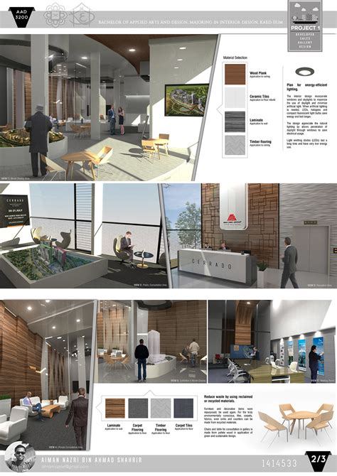 Industrial Interior Design Presentation Board