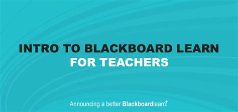 Introduction to Blackboard Learn