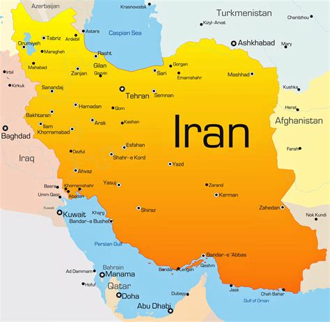 Iran Major Cities Time Zone